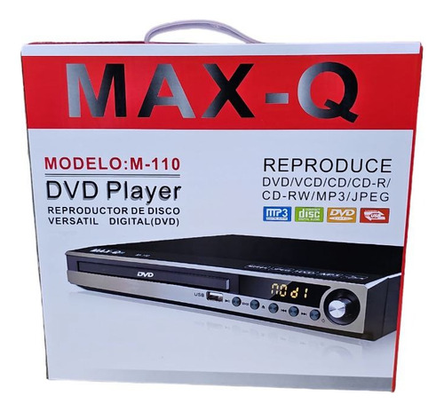 Reproductor Dvd Max-q Con Usb Multiregion