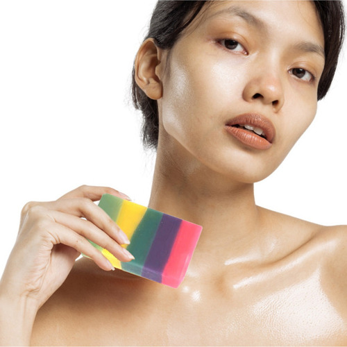 Jabón Arcoiris Tailandés Arroz Colágeno Vitamina E Aclarante