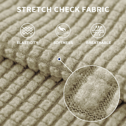 Funda De Sofá Elástica Jacquard Protector Lavable Arena