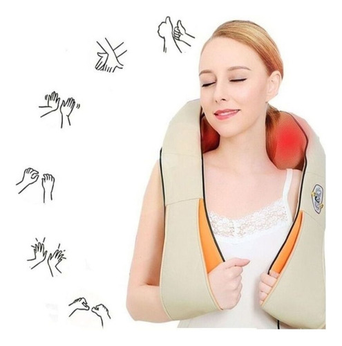 Massageador Elétrico Pescoço Costa Ombro Térmico Carro Bi