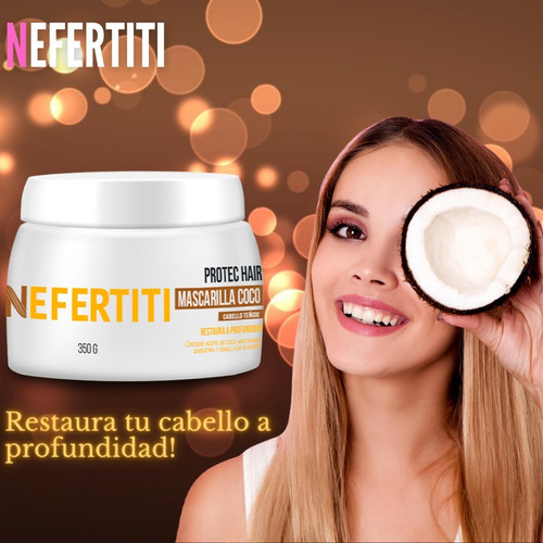 Tratamiento Para Cabello Teñido De Coco Nefertiti 350g