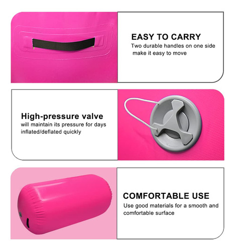 Colchoneta Inflable Redonda Para Entrenar Gimnasia 140 Cm