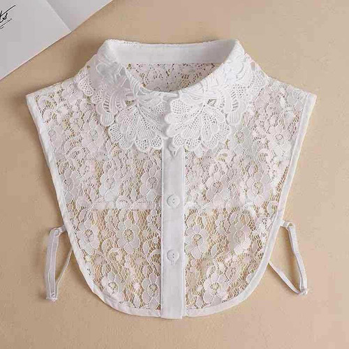 Cuello Falso De Encaje, Accesorio Ajustable Para Suéteres,