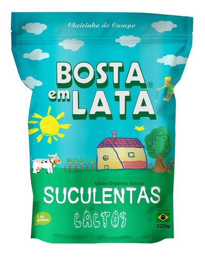 Imagem 1 de 2 de Fertilizante Orgânico Bosta Em Lata Suculentas Zip - 220 G