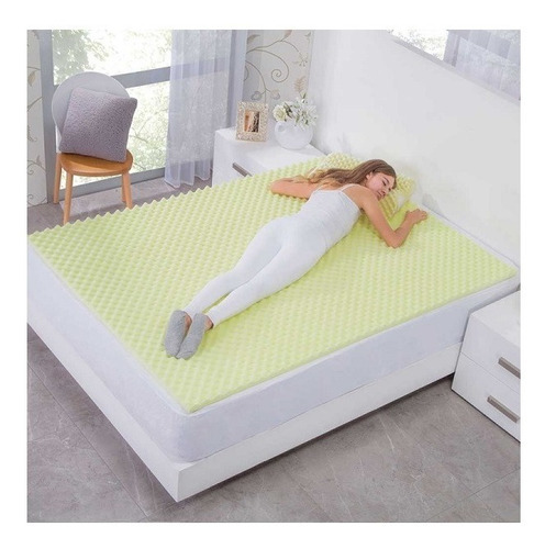 Cubre Colchon Superconfort Cama King Size Amarillo Concord