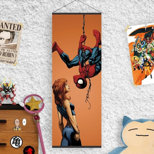 Imagen 4 de 7 de Lona De Spiderman Venom O Mary Jane - Animeras