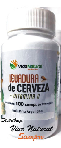 Levadura De Cerveza En Comprimidos X 100 De Vida Natural!!