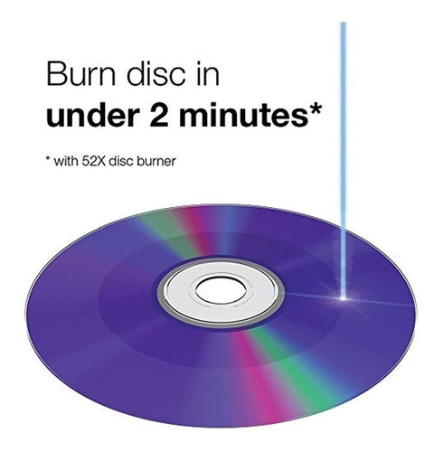 Imagen 4 de 5 de Verbatim Cd-r 700mb 80 Minute Disco Grabable 52x Pack