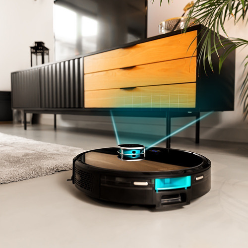 Cecotec Robot Aspirador Conga Eternal Max Titanium, Láser Color Negro