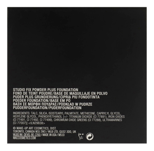 Base De Maquillaje Powder Plus Mac Studio Fix Nc35, 15 G