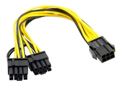 Cable Splitter Cpu 6 Pin A 2x 8 (6+2) Pcie Mineria Cripto