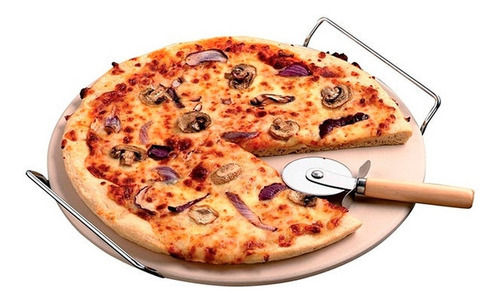 Molde Para Pizza Rejilla/cortador Nordicware Color Marrón