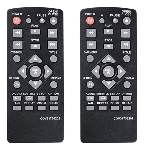 2 Controles Remotos Para Reproductor De Dvd Cov31736202 Para