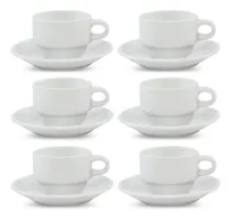 Comprar Taza Apilable 100 Ml Con Plato 6 Unidades Goldsky Bazar
