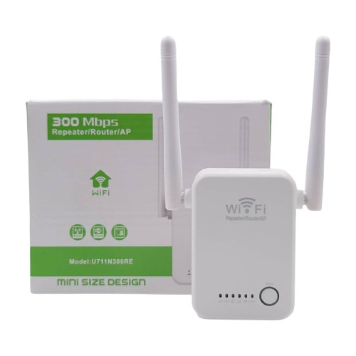 Repetidor Amplificador Wifi, Router App Doble Antena 300mbps