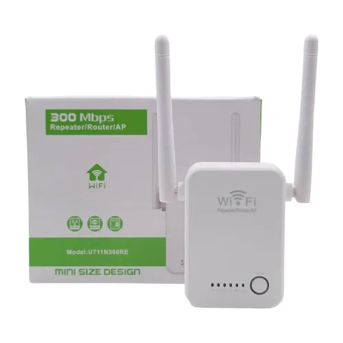 Repetidor Amplificador Wifi Router App Doble Antena 300mbps