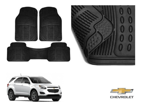 Tapetes Uso Rudo Chevrolet Equinox 2015 Rubber Black Origina