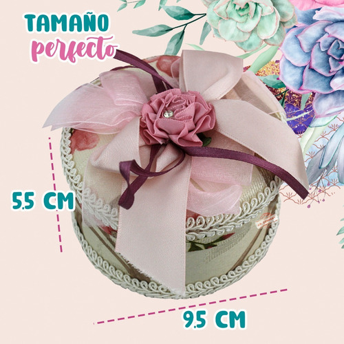 Organizador Estuche Joyero Alhajero Joyas Flores Df-40