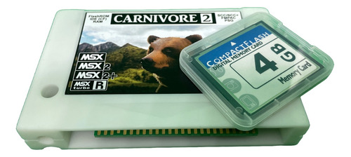 Cartucho Msx Carnivore2 (flashrom, Scc+, Fmpac, Ide/cf, Ram)