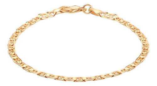 Barzel Pulsera De Cadena De Oro Chapada En Oro De 18 Quilate