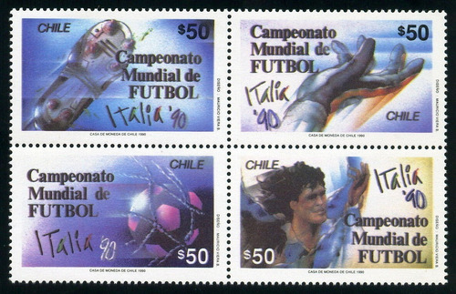 Mundial Fútbol 1990 - Chile - Serie Mint