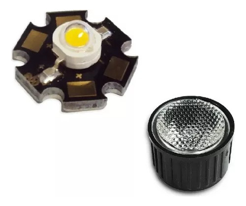 Led High Power 5w Azul Estrella Con Lente 30° Grados X10