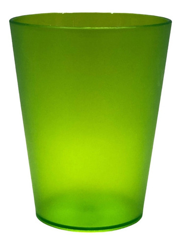 Vaso Acrilico Irrompible En Colores Traslúcidos Practi-k Verde Claro