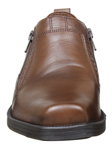 Imagem 5 de 6 de Bota Masculina Marrom Bico Quadrado Agabê 31607