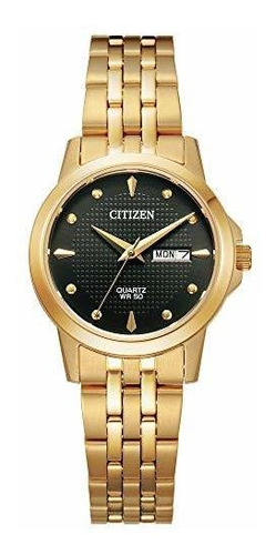 Correa De Acero Inoxidable De Cuarzo Para Mujer Citizen, Oro