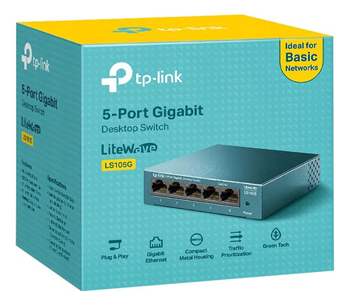 Switch Tp-link Gigabit 5 Puertos Ls105g