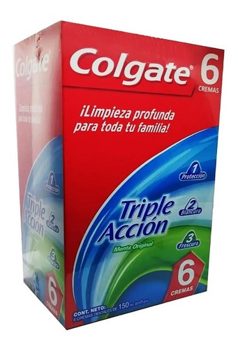 Cremas Dentales Colgate Triple Acción - g a $475