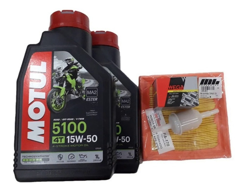 Kit Service Honda Tornado 250 3 Filtros +  Aceite Motul 5100