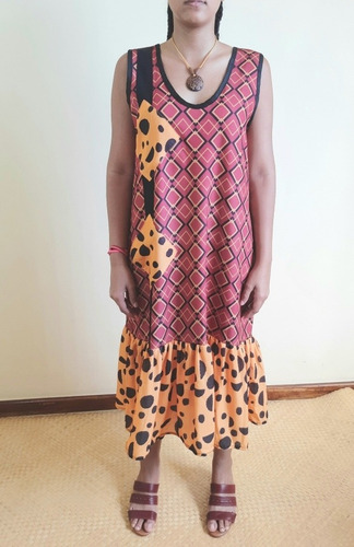 Imagem 2 de 5 de Vestido Feminino Tecido Médio Tunísia