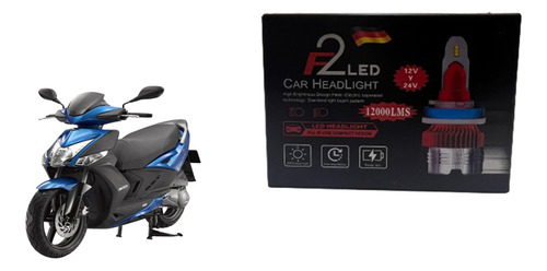 Luz Cree Led Mi2/f2 Kymco Agility 200 (instalación)