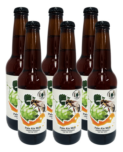 Six Pack Cerveza Miel Nora De Mango Pale Ale 355 Ml