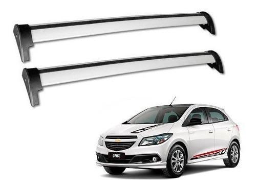 Rack De Teto Maleiro Bagageiro Chevrolet Onix 2014 Prata