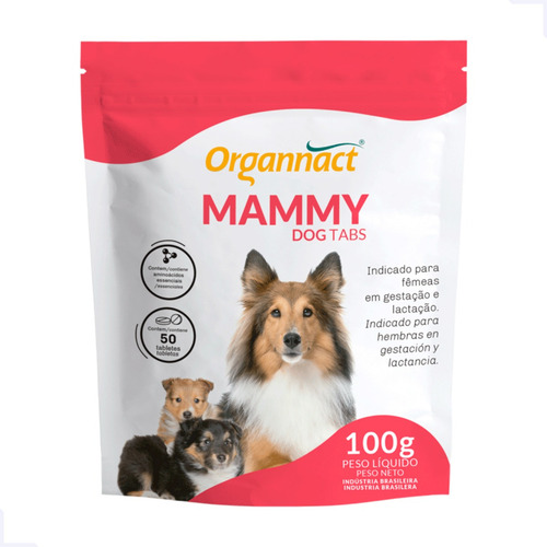 Suplemento Mammy Dog Tabs Organnact 100 G