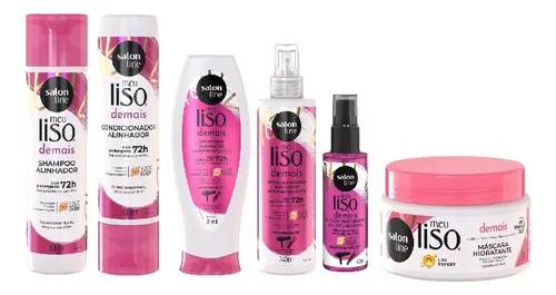 comprar Salon Line Meu Liso Demais Shamp+cond+defriz+masc+spray+óleo