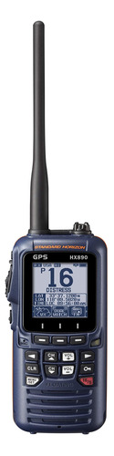 Hx890 Handheld Vhf Navy Blue Floating 6 Watt Class Dsc Two