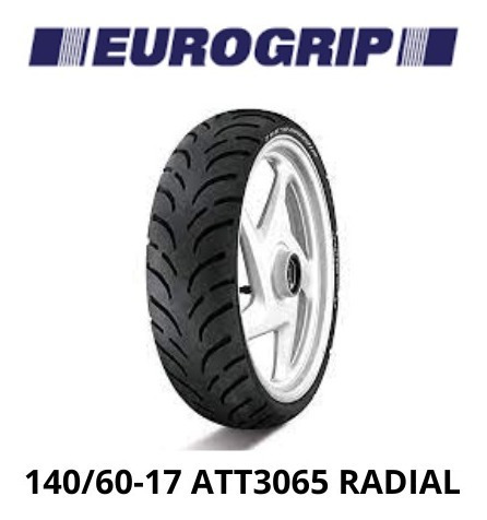 Llanta Eurogrip 140/60-17 Att3065 Radial Trasera Fz20/gixxer