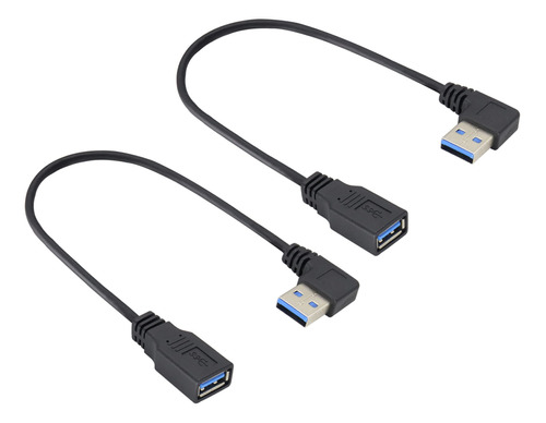 Hcfeng Usb 3.0 Ngulo Recto Macho A Femenino Cable De Extensi