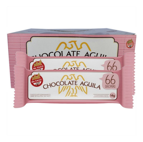 Barritas Submarino Chocolate Aguila 24u X14gr - Cotillón Waf