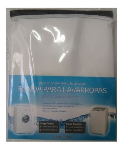 Imagen 4 de 7 de Funda Impermeable P/ Lavarropas - Carga Frontal - Con Cierre