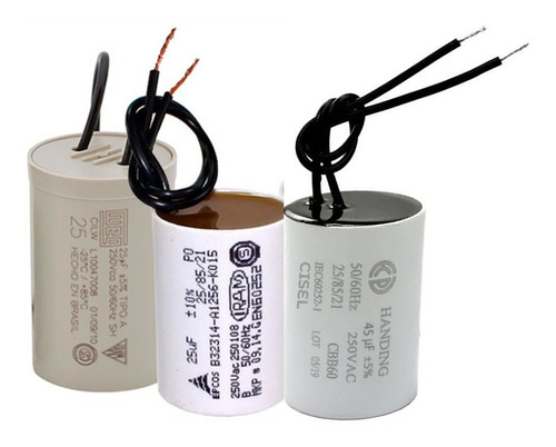 Capacitor Permanente 4 Uf  250v Fio Marca Weg 1 Unidade