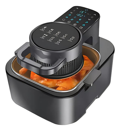 Fritadeira Air Fryer Grande Sem Óleo Ecrã Digital Lcd 8l