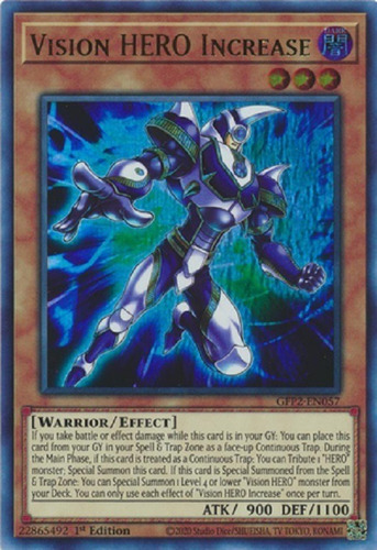 Vision Hero Héroe Visión De Incremento Ultra Raro Yugioh