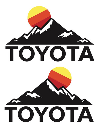 Sticker Toyota Mountain Costado Batea Compatible Con Tacoma