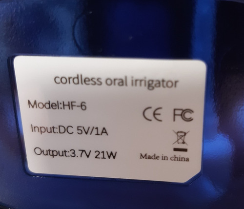 Imagen 6 de 6 de Irrigador, Ducha Dental Brackets Portátil Profesio Completo