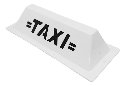 Copete Recto Para Taxi Blanco/negro