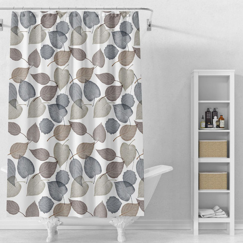 Cortina De Ducha Estampada A Prueba De Cortinas De Ducha Par